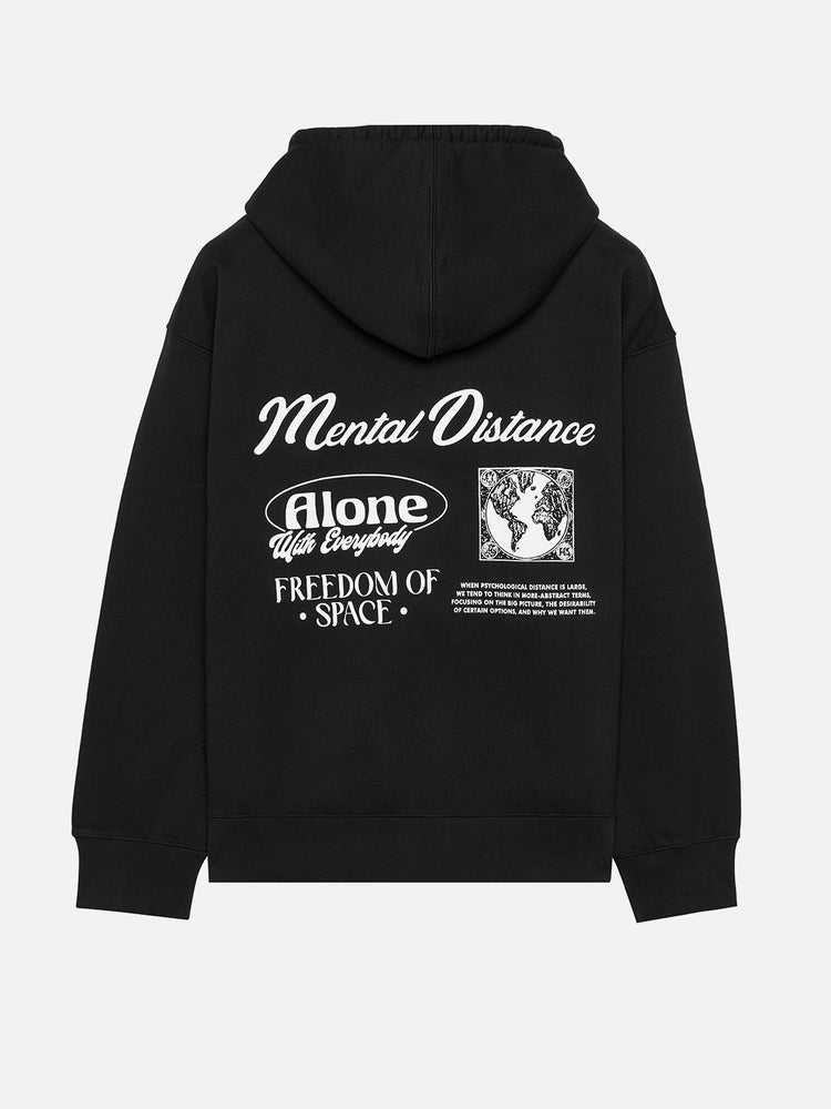 MENTAL DISTANCE HOODIE BLACK