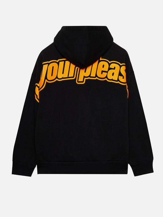 FOR YOUR PLEASURE FULL ZIP HOODIE BLACK