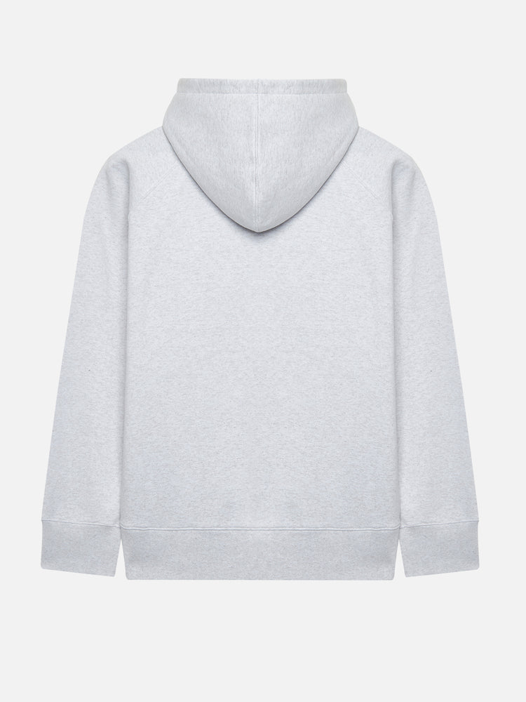 A SIMPLE TURTLENECK HOODIE GREY