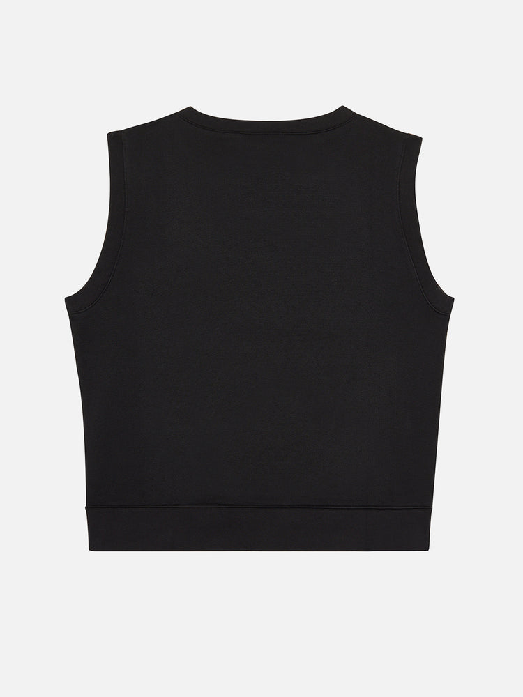 SIGNATURE SWEATER VEST BLACK