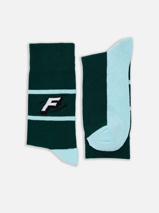 F Logo Socks Green
