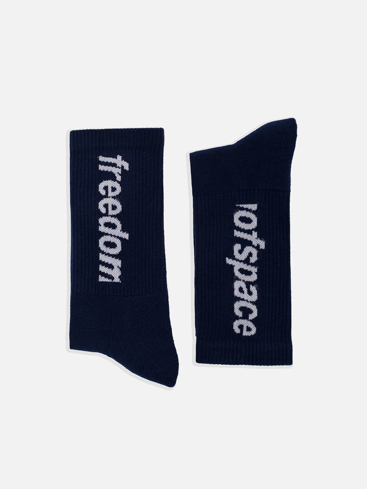 LOGO SOCKS NAVY