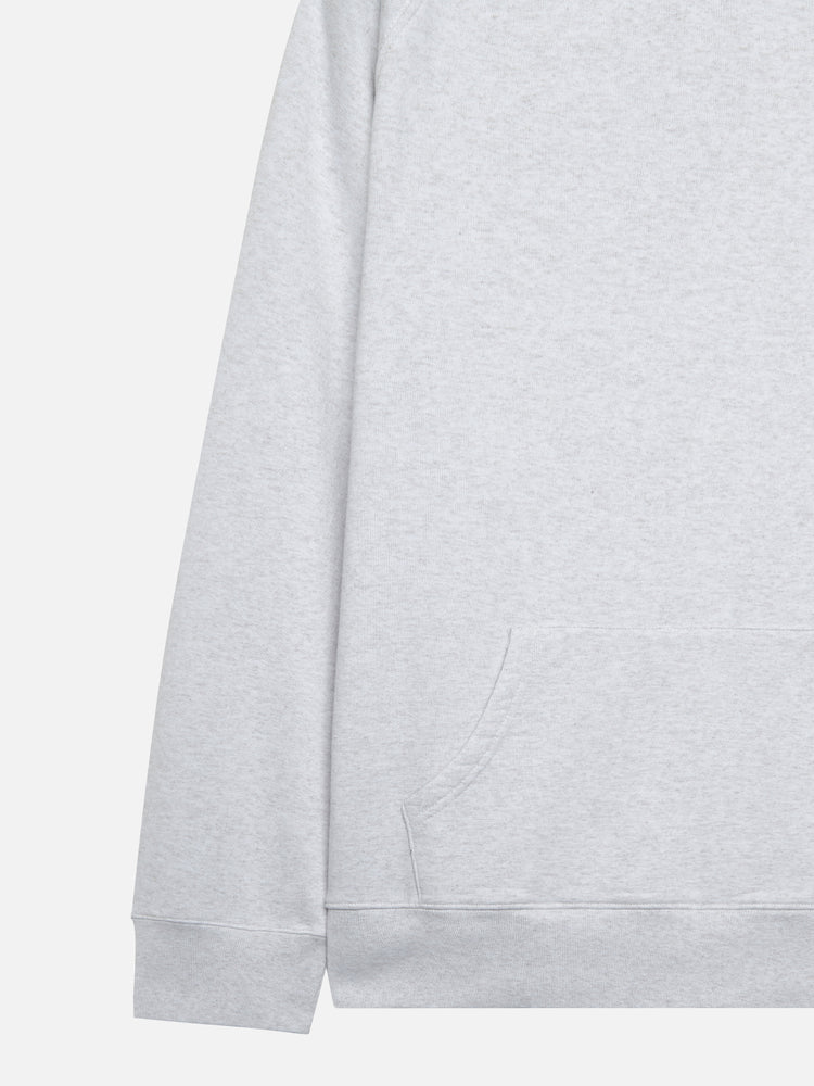 A SIMPLE TURTLENECK HOODIE GREY