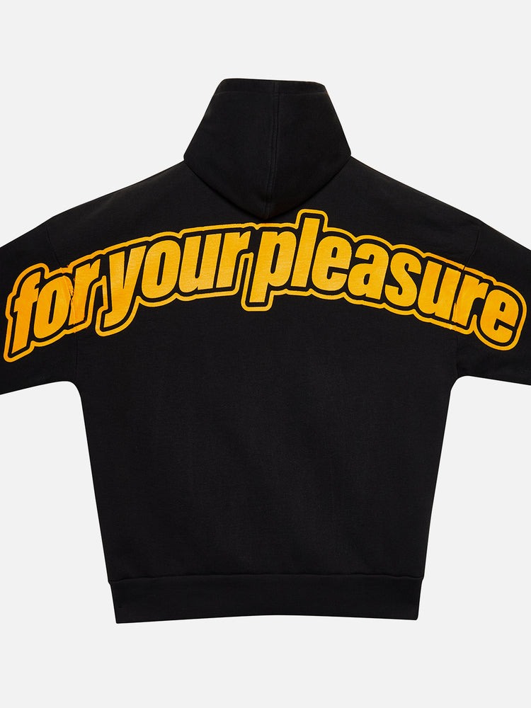 FOR YOUR PLEASURE FULL ZIP HOODIE BLACK