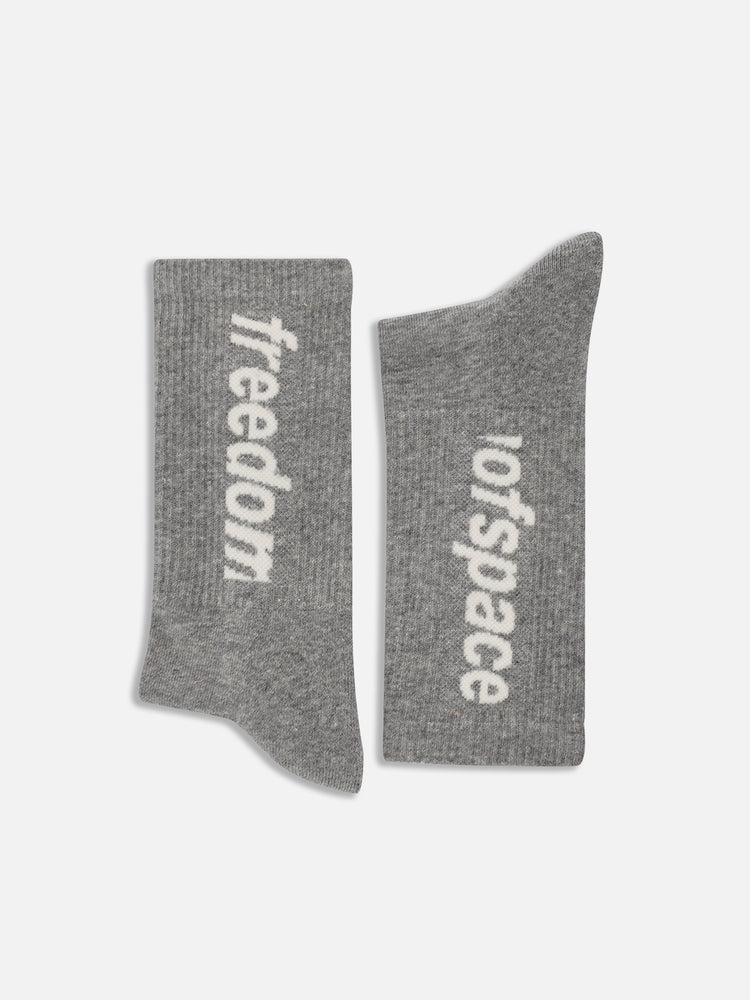 LOGO SOCKS GREY