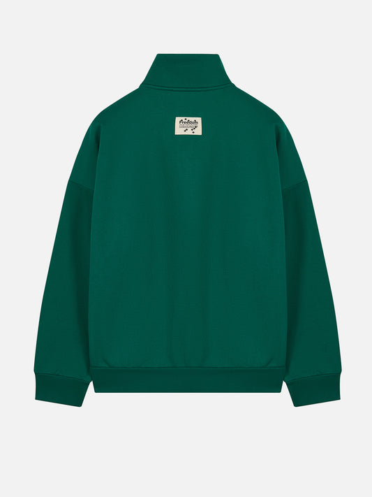 SIGNATURE HALF ZIP SWEATSHIRT GREEN