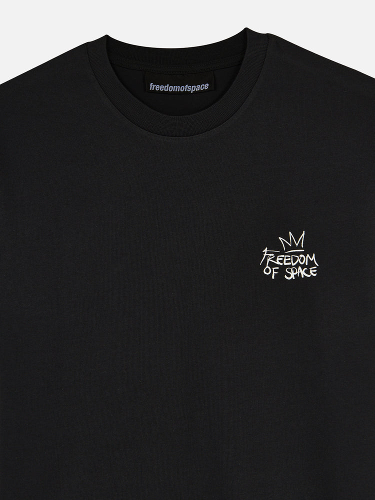 DISAPPEARING T-SHIRT WASHED BLACK