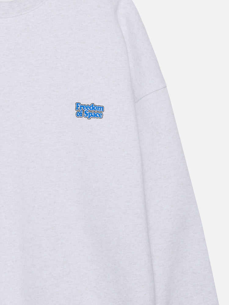 DELULU SWEATSHIRT GREY MARL