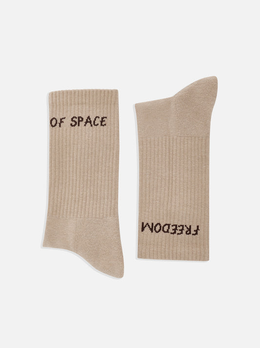 Logo Socks Beige