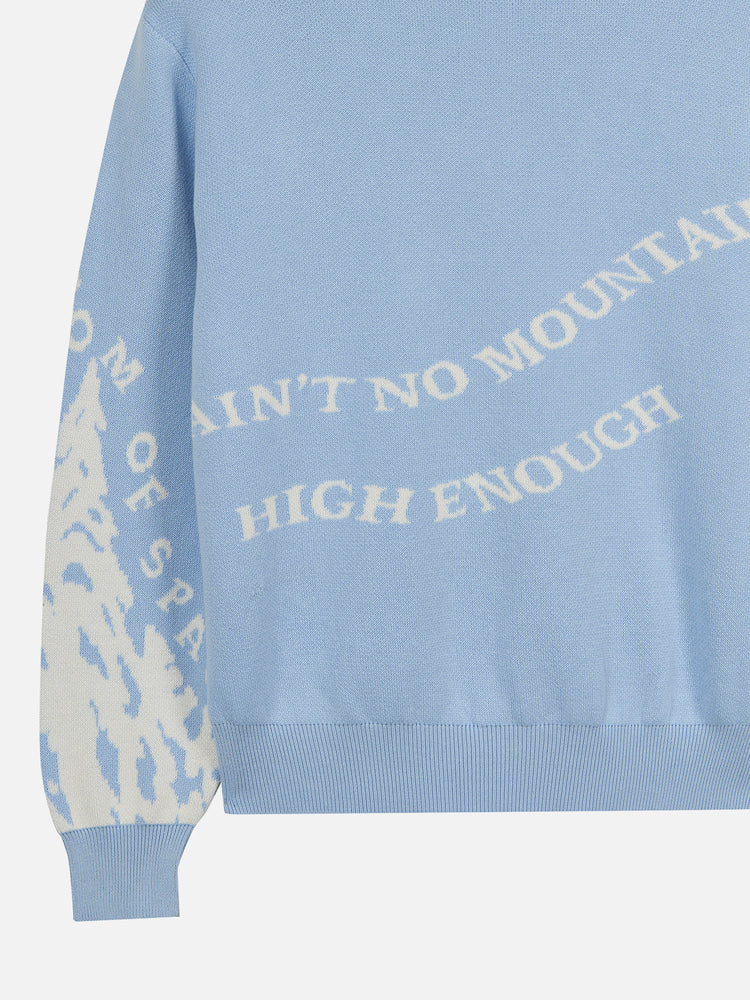 MOUNTAIN KNIT SWEATER BABY BLUE