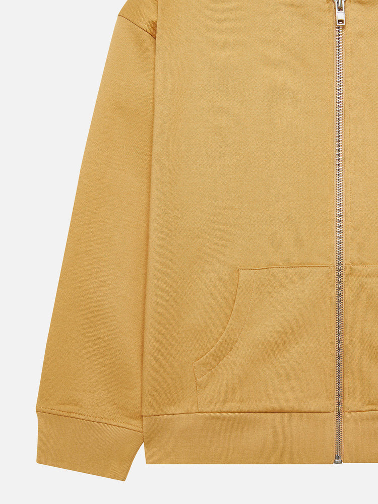 SIGNATURE FULL ZIP HOODIE BEIGE