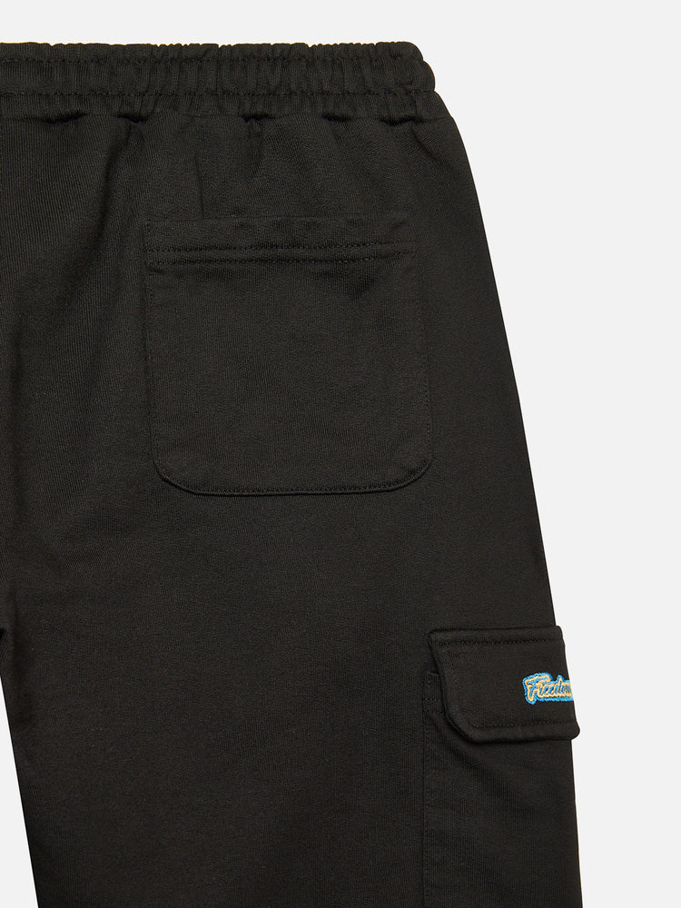 CARGO LOUNGE PANTS BLACK