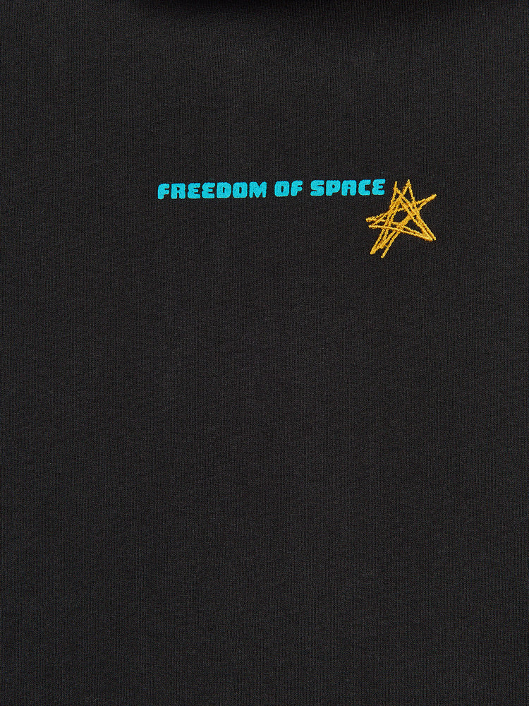 BUNNY FULL ZIP HOODIE BLACK