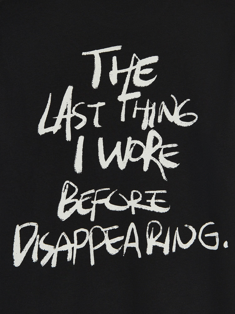 DISAPPEARING T-SHIRT WASHED BLACK