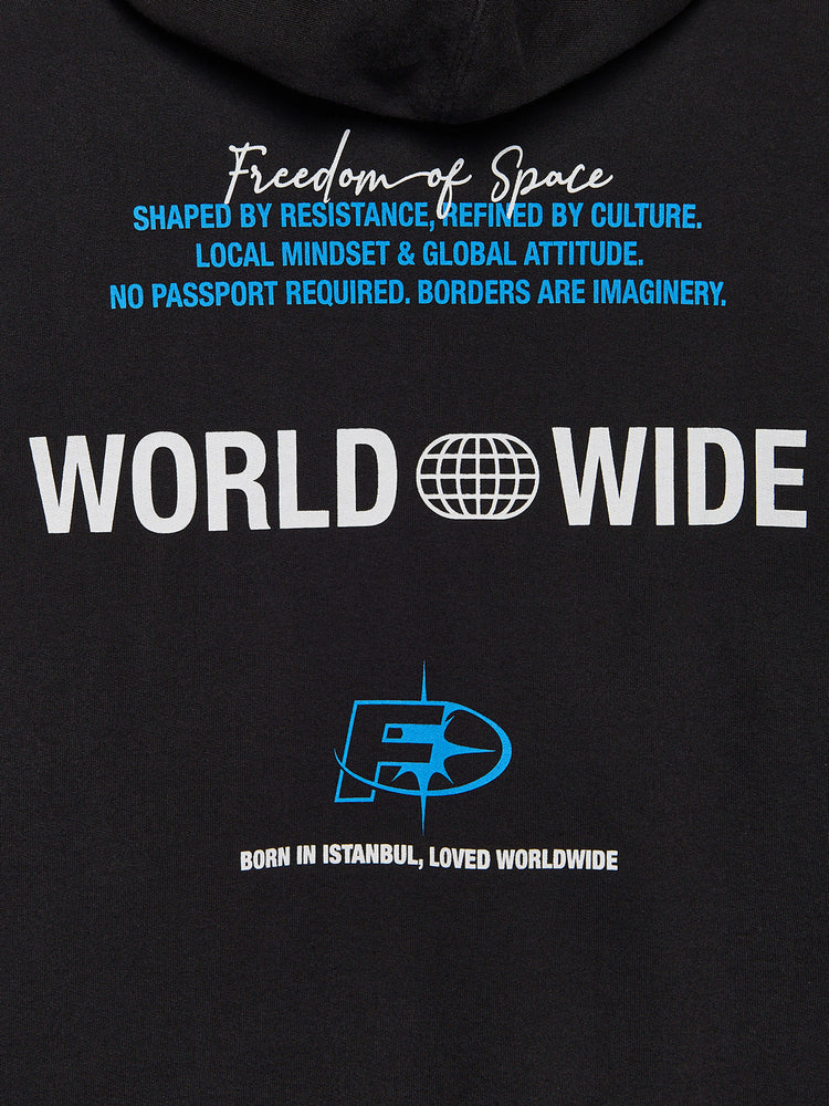 WORLDWIDE HOODIE BLACK