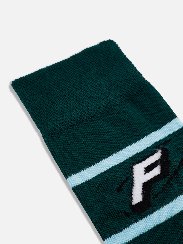 F LOGO SOCKS GREEN