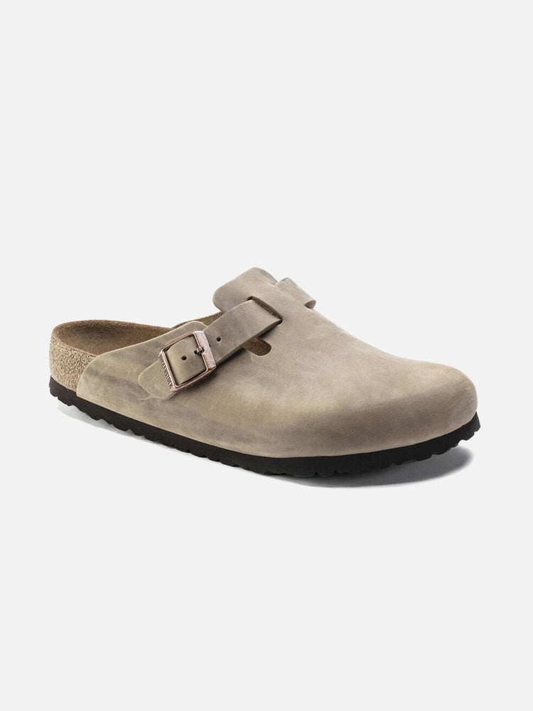 BIRKENSTOCK BOSTON SOFT FOOTBED TOBACCO BROWN