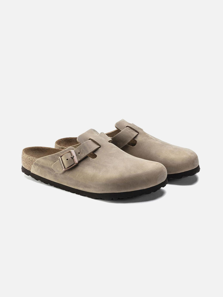 BIRKENSTOCK BOSTON SOFT FOOTBED TOBACCO BROWN