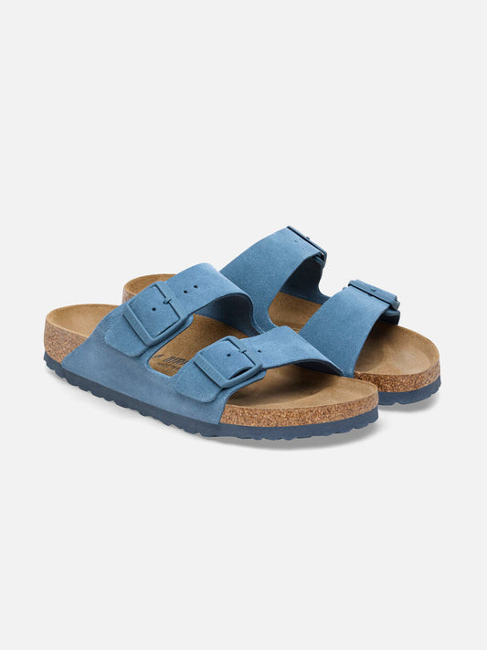 BIRKENSTOCK ARIZONA SUEDE LEATHER ELEMENTAL BLUE