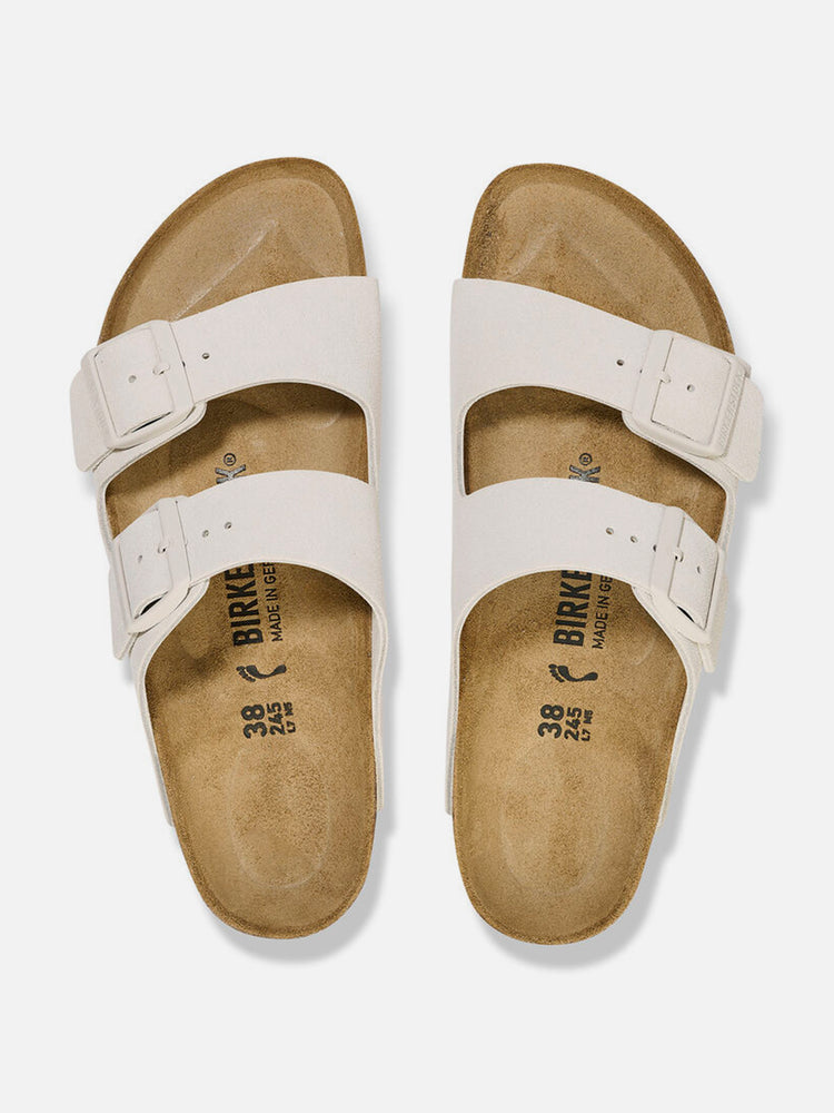 BIRKENSTOCK ARIZONA SUEDE LEATHER ANTIQUE WHITE