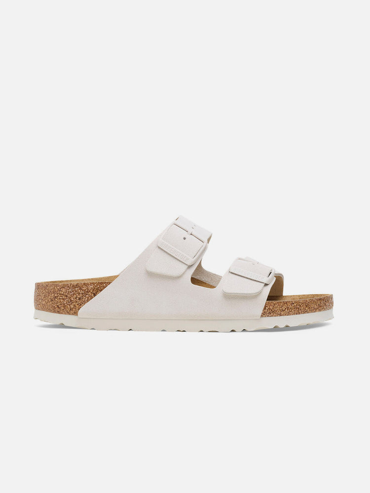 BIRKENSTOCK ARIZONA SUEDE LEATHER ANTIQUE WHITE