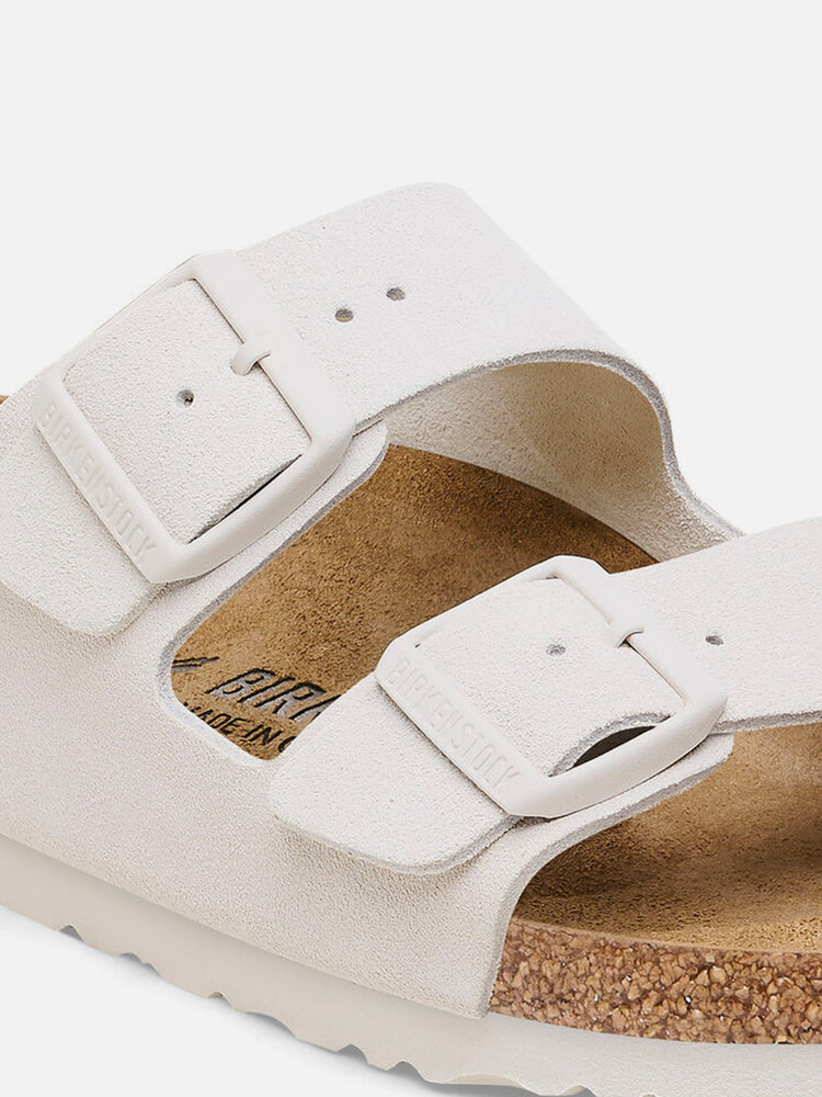 BIRKENSTOCK ARIZONA SUEDE LEATHER ANTIQUE WHITE