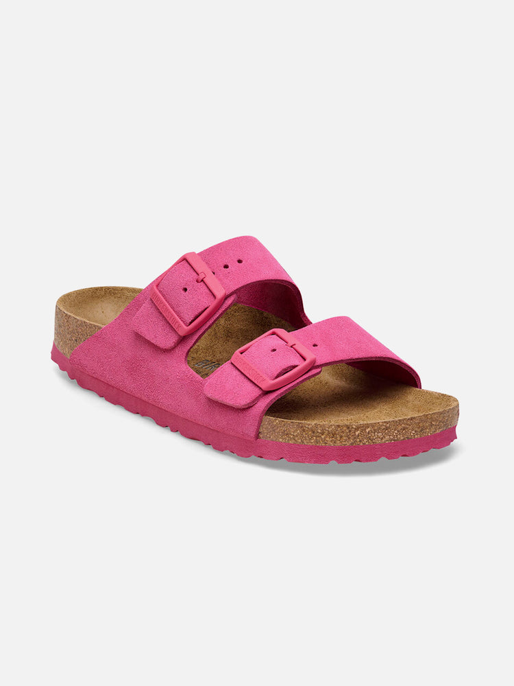 BIRKENSTOCK ARIZONA SUEDE LEATHER FUCHSIA TULIP