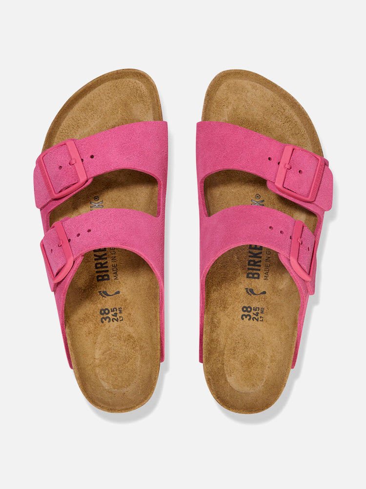 BIRKENSTOCK ARIZONA SUEDE LEATHER FUCHSIA TULIP