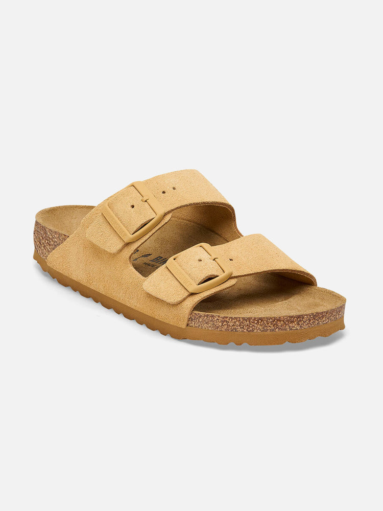 BIRKENSTOCK ARIZONA SUEDE LEATHER LATTE CREAM