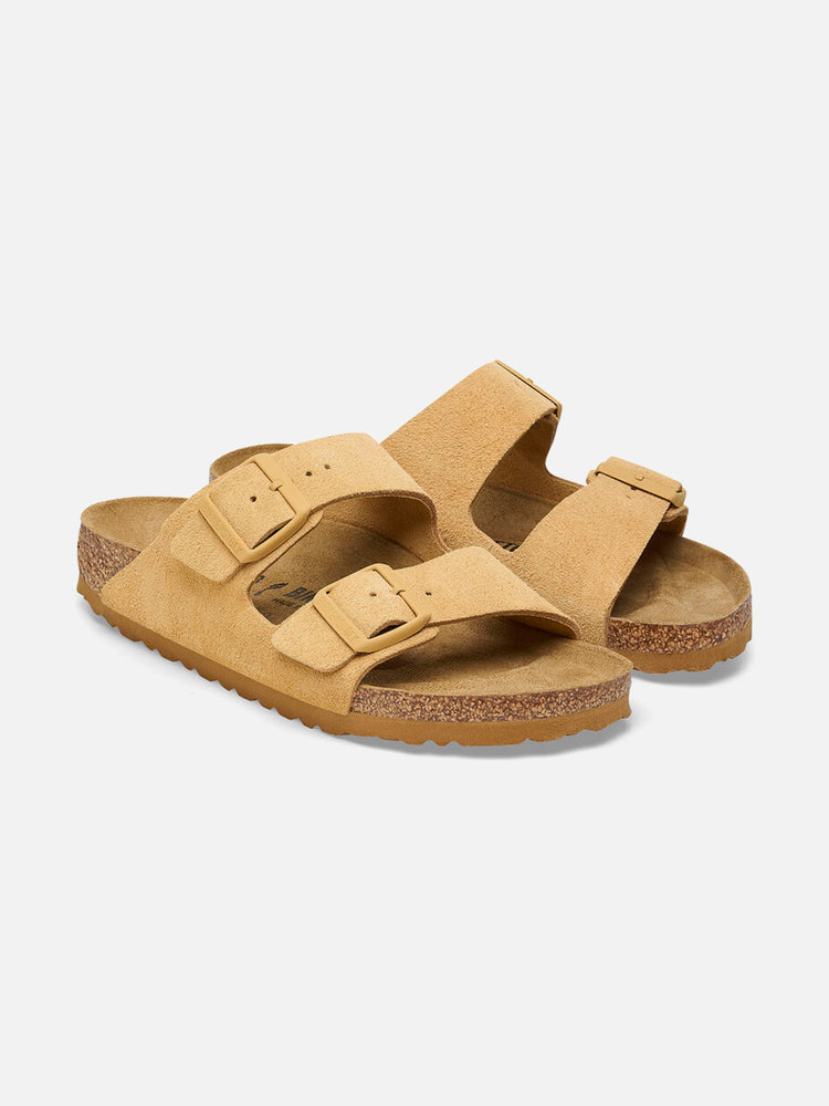 BIRKENSTOCK ARIZONA SUEDE LEATHER LATTE CREAM