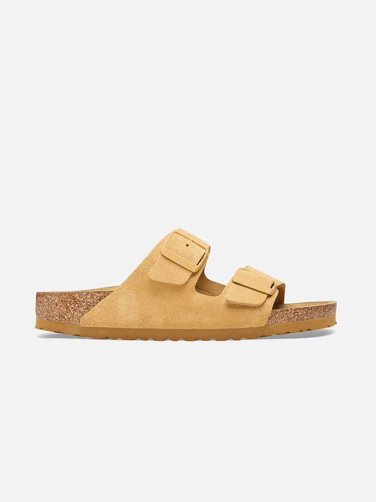 BIRKENSTOCK ARIZONA SUEDE LEATHER LATTE CREAM