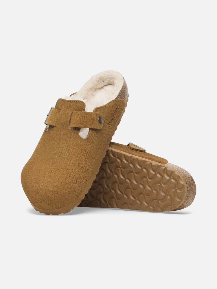 BIRKENSTOCK BOSTON TEDDY SHEARLING SUEDE