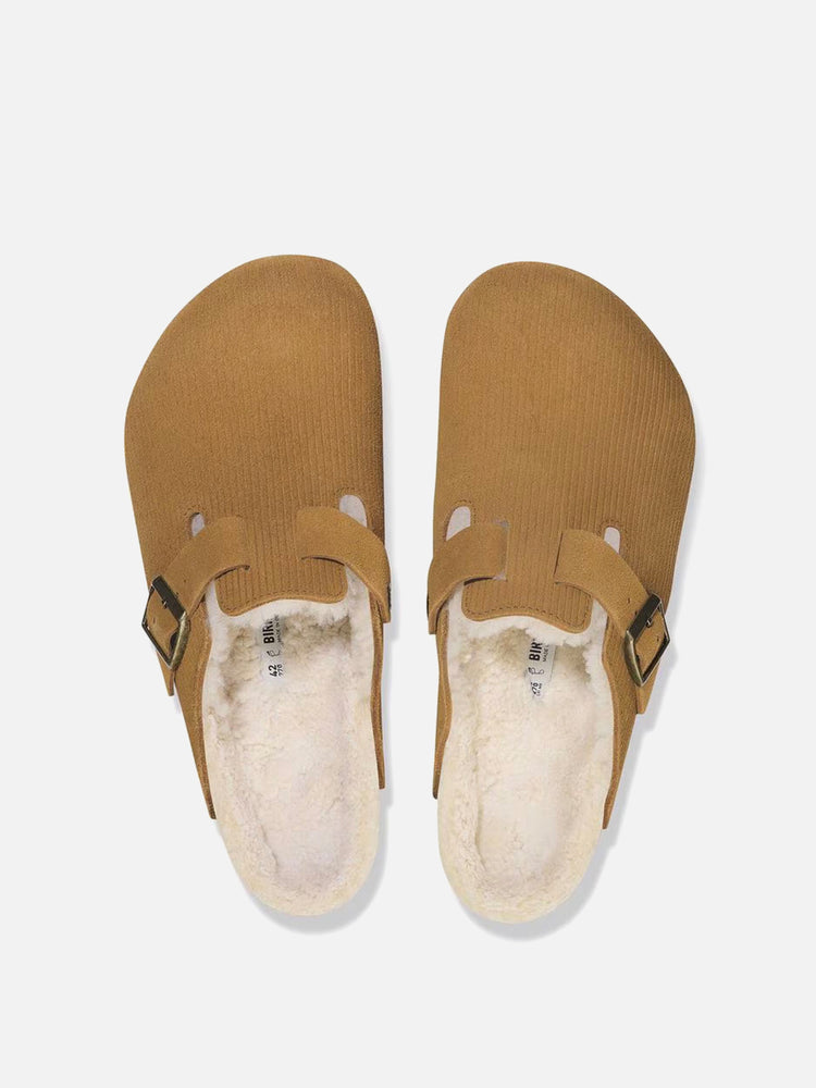 BIRKENSTOCK BOSTON TEDDY SHEARLING SUEDE