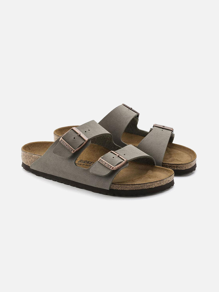 BIRKENSTOCK ARIZONA BIRKIBUC STONE