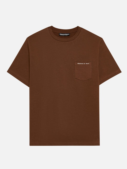 Pocket Logo T-Shirt Brown