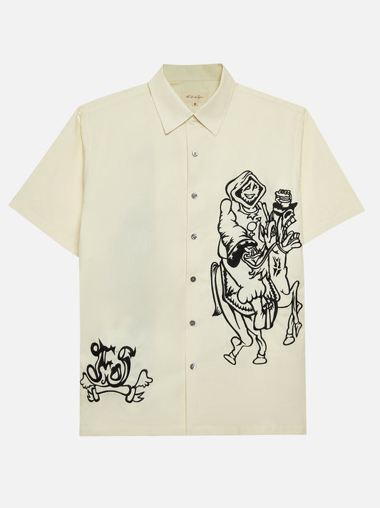 Hand Drawn Embroidered Shirt