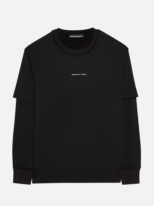 LONG SLEEVE T-SHIRT BLACK