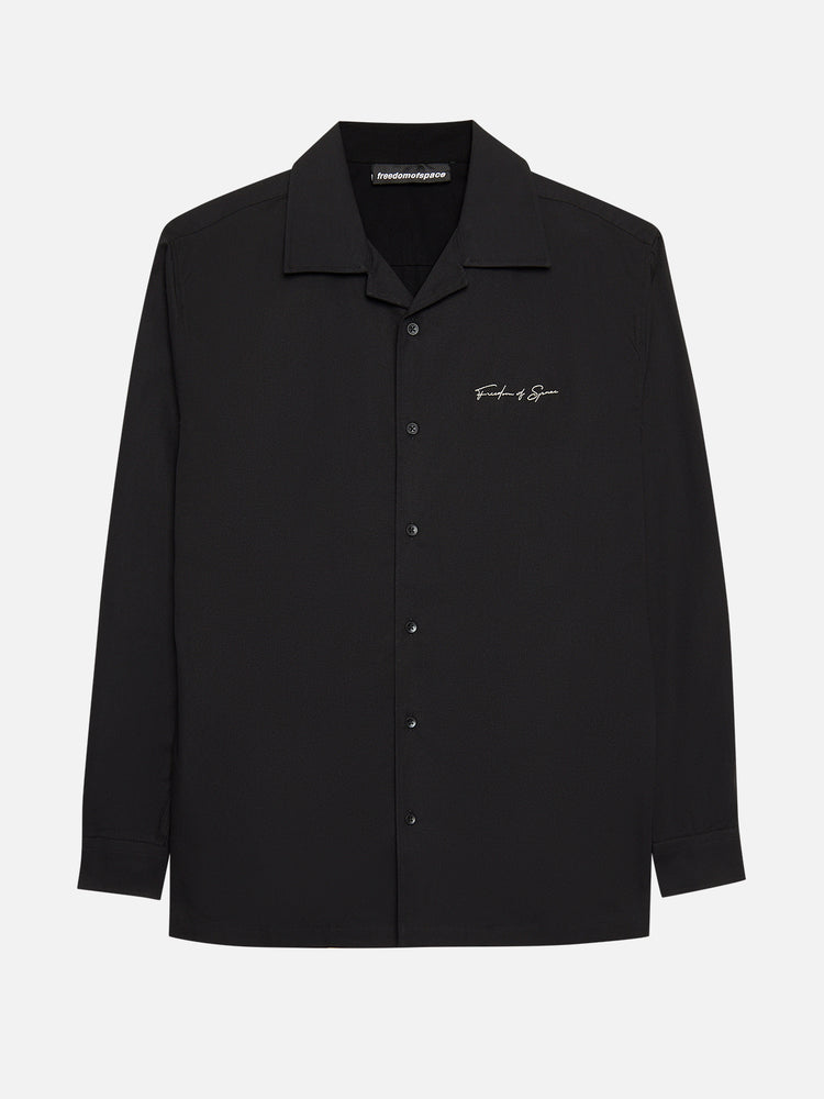 SIGNATURE LONG SLEEVE SHIRT BLACK