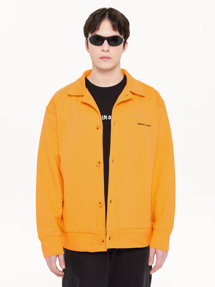 Logo Sweater Jacket Pale Orange