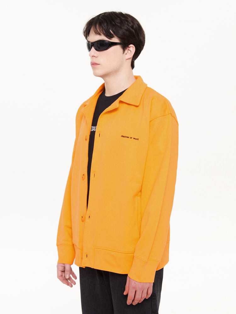 Logo Sweater Jacket Pale Orange