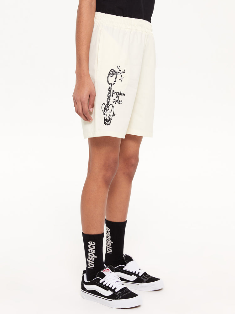 HAND DRAWN EMBROIDERED SHORT