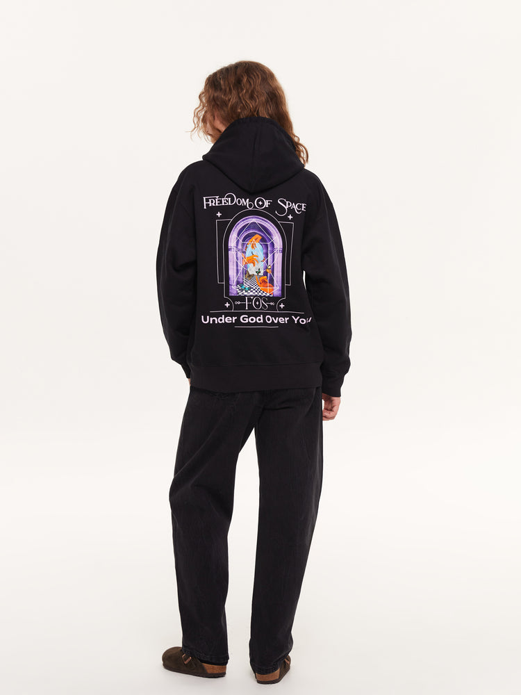 UNDER GOD OVER YOU HOODIE BLACK