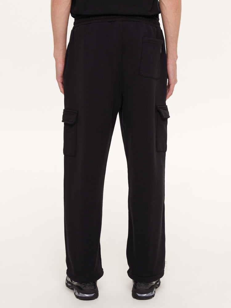 SIGNATURE CARGO LOUNGE PANTS BLACK