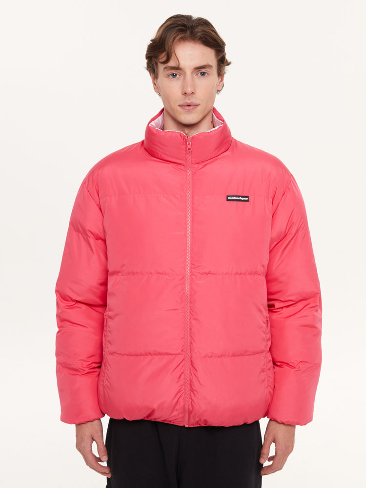 REVERSIBLE PUFFER JACKET PINK