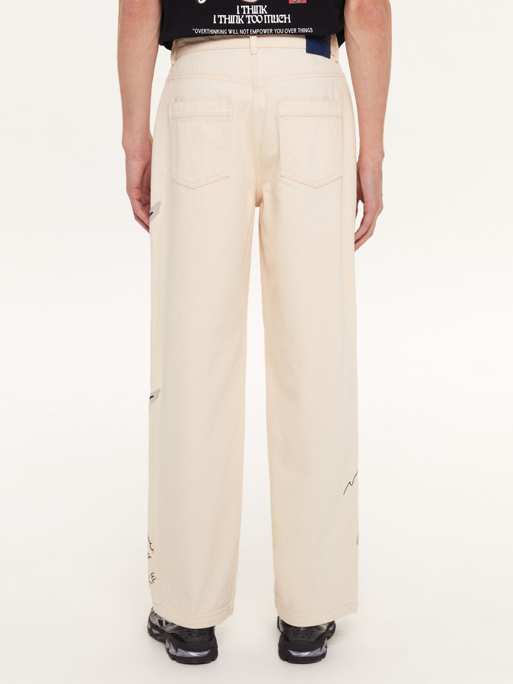 Flower Embroidered Jeans