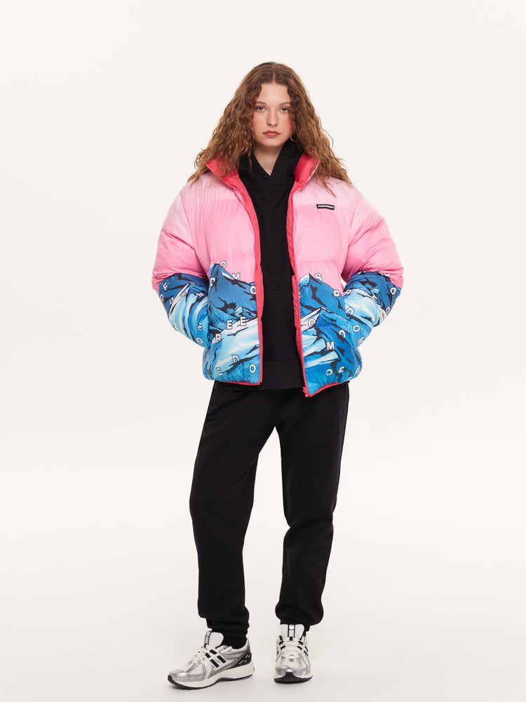 REVERSIBLE PUFFER JACKET PINK