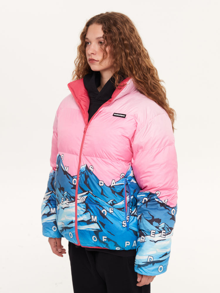 REVERSIBLE PUFFER JACKET PINK