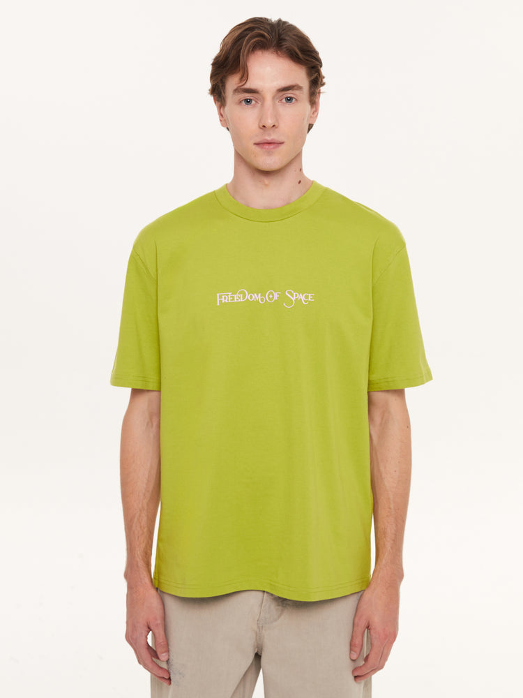 UNDER GOD OVER YOU T-SHIRT LIME