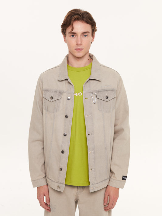 BEIGE DENIM JACKET