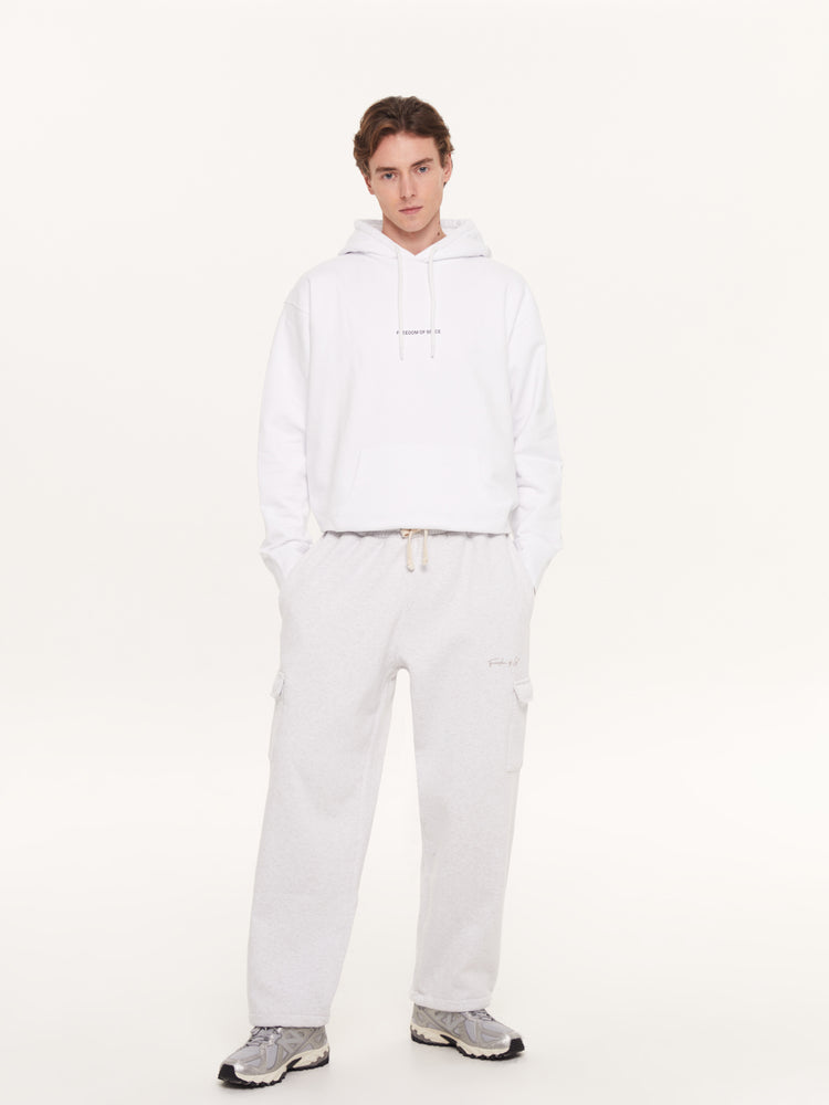 SIGNATURE CARGO LOUNGE PANTS GREY MARL